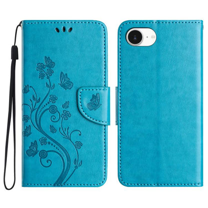 Butterfly Flower Pattern Flip Leather Phone Case, For iPhone 16e, For iPhone 16 Pro Max����������...