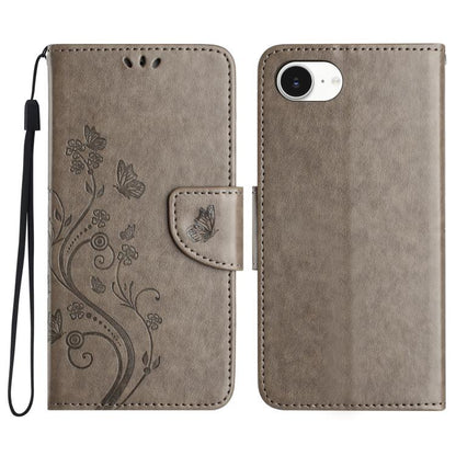 Butterfly Flower Pattern Flip Leather Phone Case, For iPhone 16e, For iPhone 16 Pro Max����������...