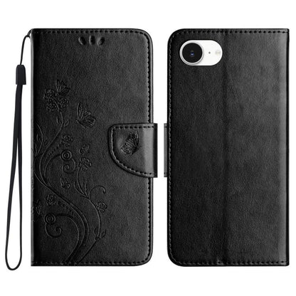 Butterfly Flower Pattern Flip Leather Phone Case, For iPhone 16e, For iPhone 16 Pro Max����������...