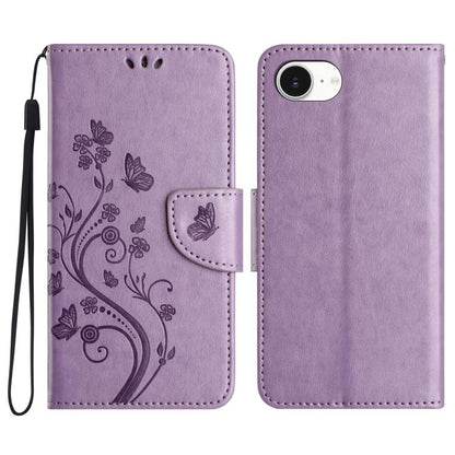 Butterfly Flower Pattern Flip Leather Phone Case, For iPhone 16e, For iPhone 16 Pro Max����������...