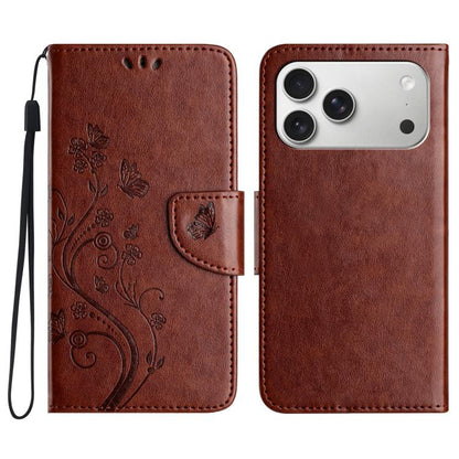 Butterfly Flower Pattern Flip Leather Phone Case