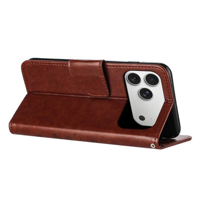 Butterfly Flower Pattern Flip Leather Phone Case