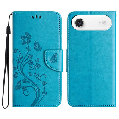 Butterfly Flower Pattern Flip Leather Phone Case