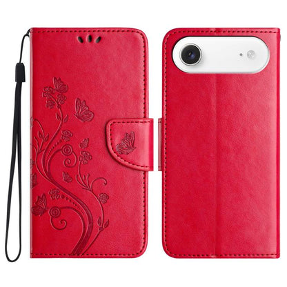 Butterfly Flower Pattern Flip Leather Phone Case