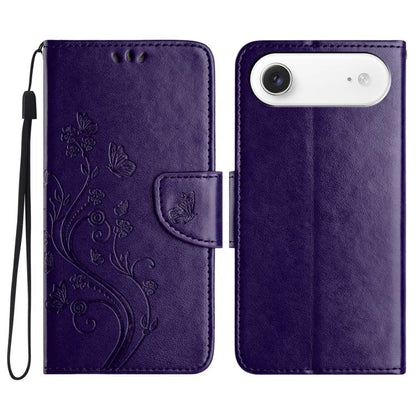 Butterfly Flower Pattern Flip Leather Phone Case