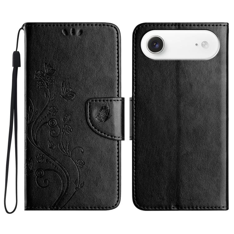 Butterfly Flower Pattern Flip Leather Phone Case