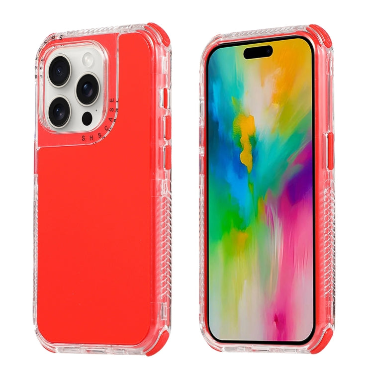 Dreamland 3 in 1 Solid Color Transparent Frame PC + TPU Phone Case, For iPhone 16 Pro Max��������...