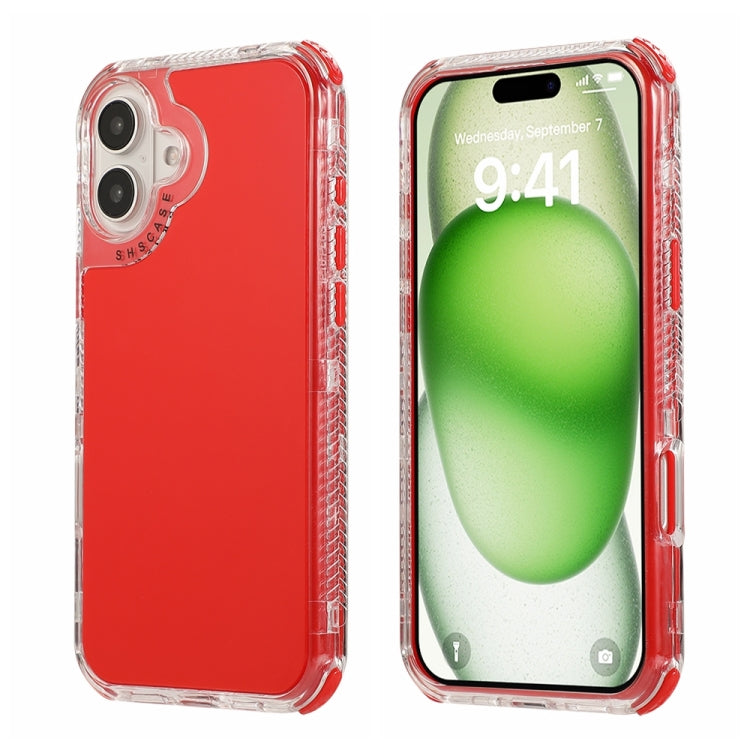 Dreamland 3 in 1 Solid Color Transparent Frame PC + TPU Phone Case, For iPhone 16 Pro Max��������...