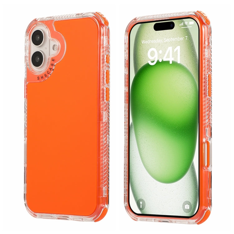 Dreamland 3 in 1 Solid Color Transparent Frame PC + TPU Phone Case, For iPhone 16 Pro Max��������...