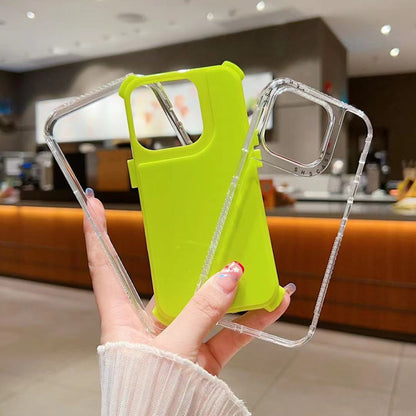 Dreamland 3 in 1 Solid Color Transparent Frame PC + TPU Phone Case, For iPhone 16 Pro Max��������...