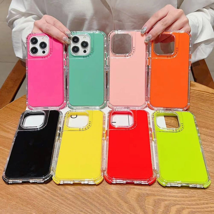 Dreamland 3 in 1 Solid Color Transparent Frame PC + TPU Phone Case, For iPhone 16 Pro Max��������...