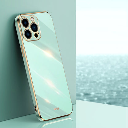 XINLI Straight Edge 6D Electroplate TPU Phone Case