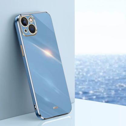 XINLI Straight Edge 6D Electroplate TPU Phone Case