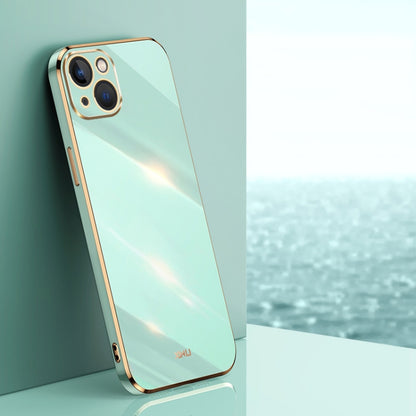 XINLI Straight Edge 6D Electroplate TPU Phone Case