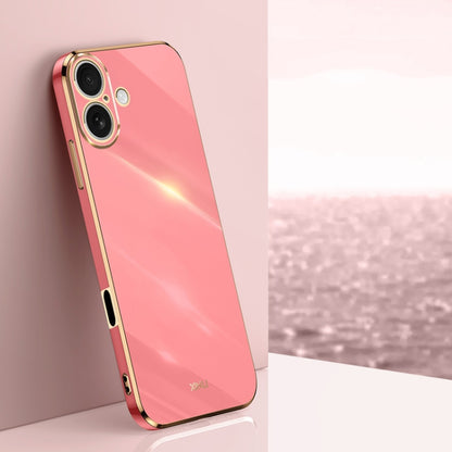 XINLI Straight Edge 6D Electroplate TPU Phone Case