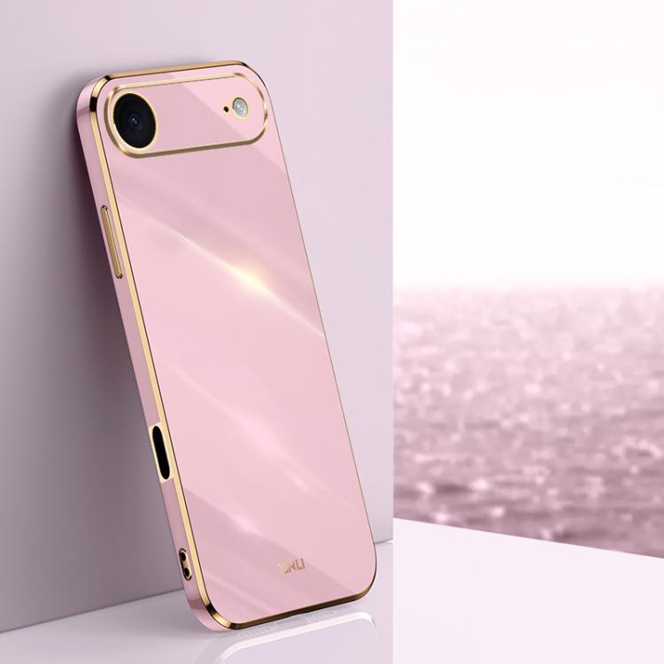 XINLI Straight Edge 6D Electroplate TPU Phone Case
