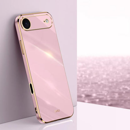 XINLI Straight Edge 6D Electroplate TPU Phone Case
