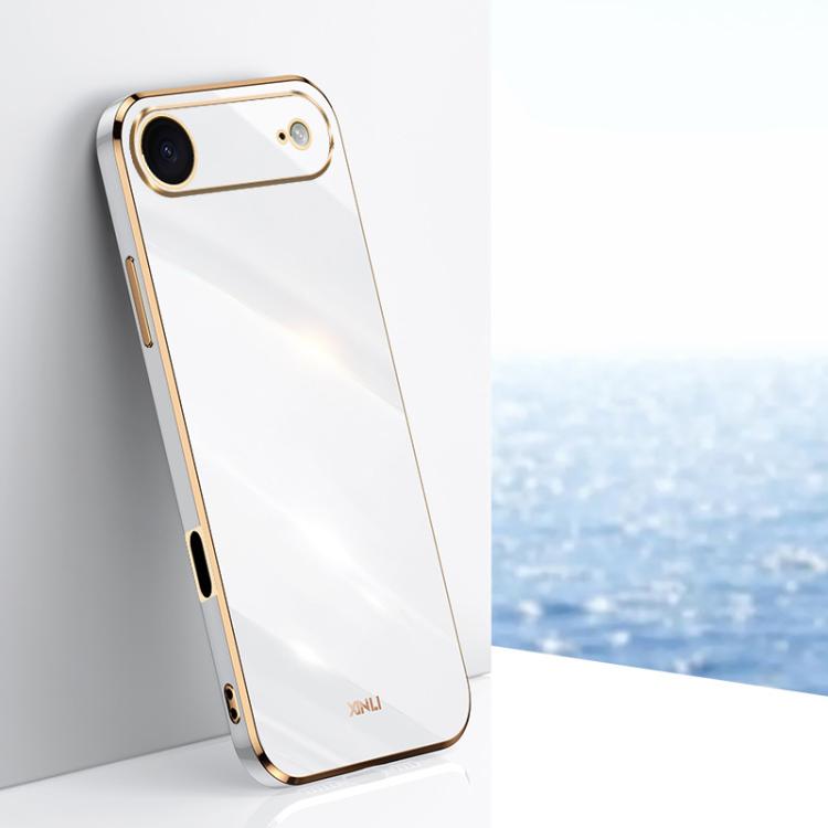 XINLI Straight Edge 6D Electroplate TPU Phone Case