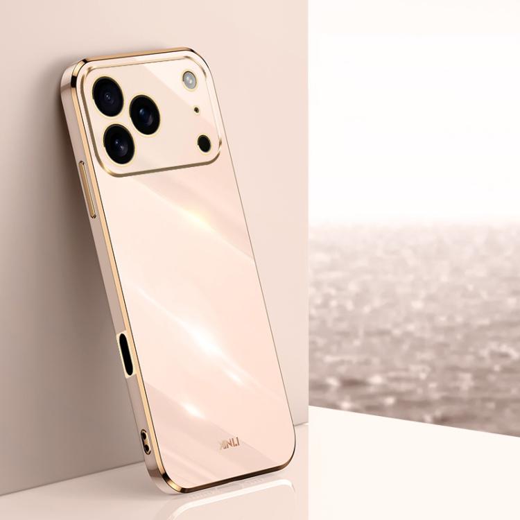 XINLI Straight Edge 6D Electroplate TPU Phone Case