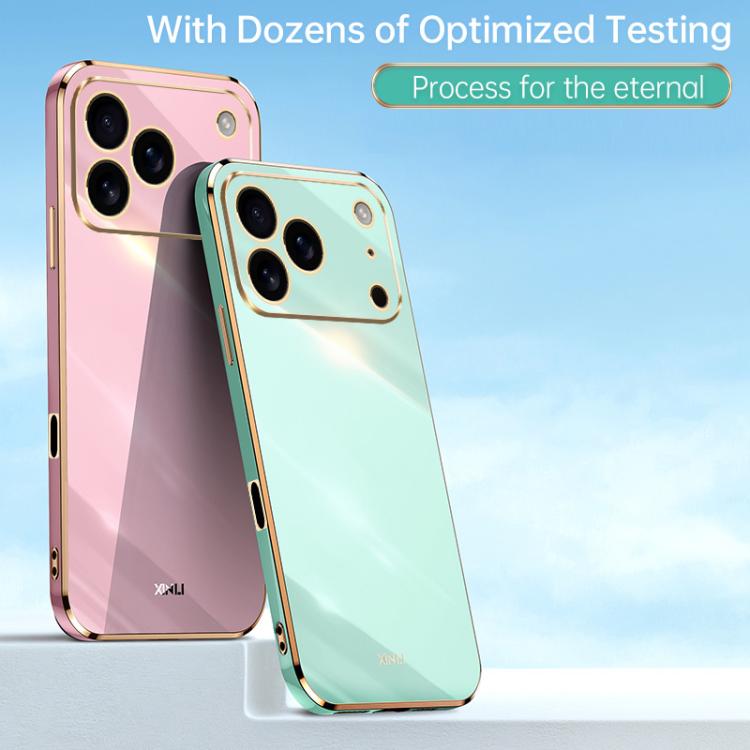 XINLI Straight Edge 6D Electroplate TPU Phone Case