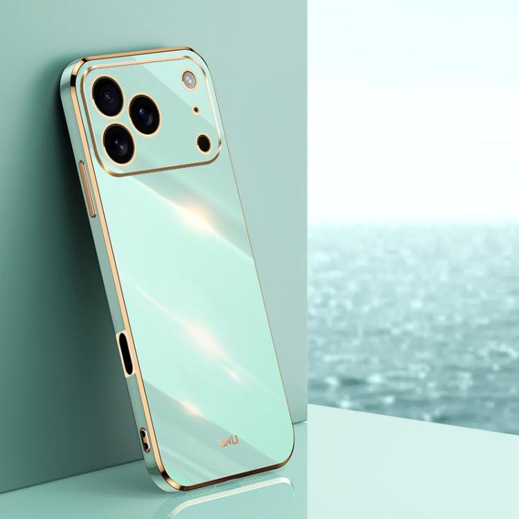 XINLI Straight Edge 6D Electroplate TPU Phone Case