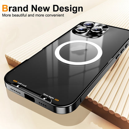 Frosted MagSafe Magnetic Metal Phone Case