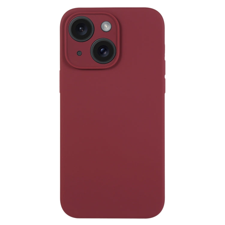 Pure Color Liquid Silicone Fine Pore Phone Case