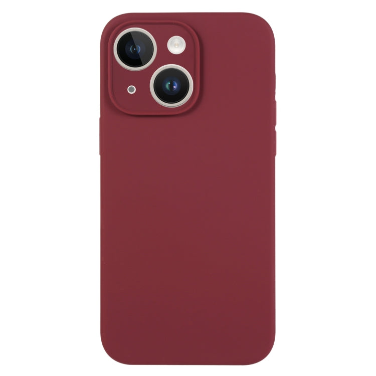 Pure Color Liquid Silicone Fine Pore Phone Case, For iPhone 14, For iPhone 14 Pro����������������...