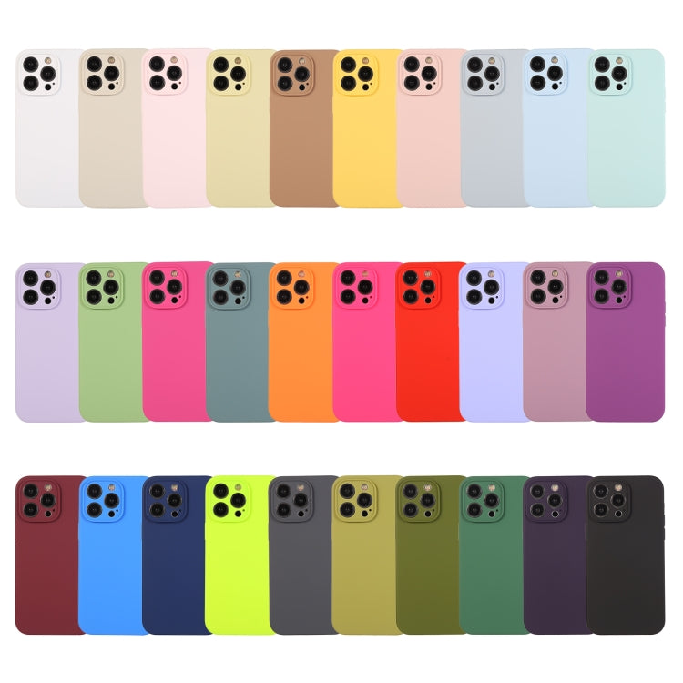 Pure Color Liquid Silicone Fine Pore Phone Case, For iPhone 16, For iPhone 15 Pro Max������������...