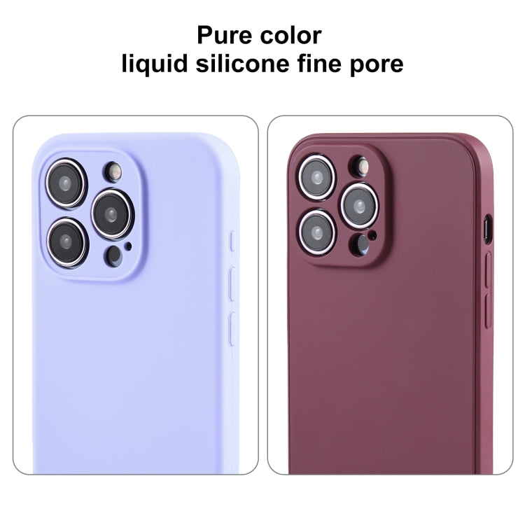 Pure Color Liquid Silicone Fine Pore Phone Case