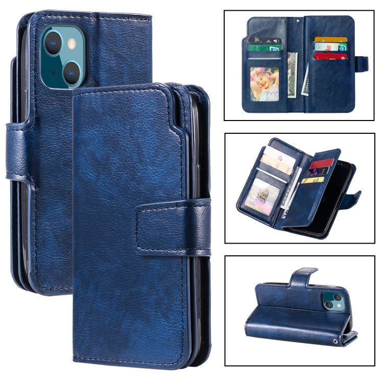 Tri-Fold 9-Card Wallets Leather Phone Case, For iPhone 16 Pro Max, For iPhone 16 Pro�������������...