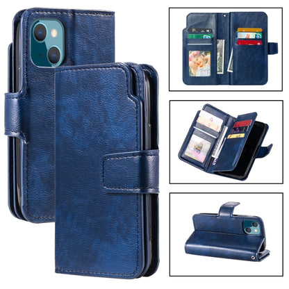 Tri-Fold 9-Card Wallets Leather Phone Case, For iPhone 16 Pro Max, For iPhone 16 Pro�������������...