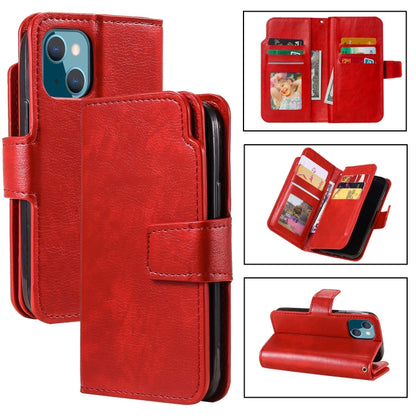 Tri-Fold 9-Card Wallets Leather Phone Case, For iPhone 16 Pro Max, For iPhone 16 Pro�������������...