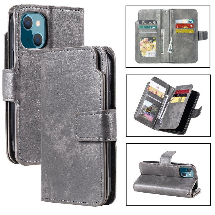 Tri-Fold 9-Card Wallets Leather Phone Case, For iPhone 16 Pro Max, For iPhone 16 Pro�������������...