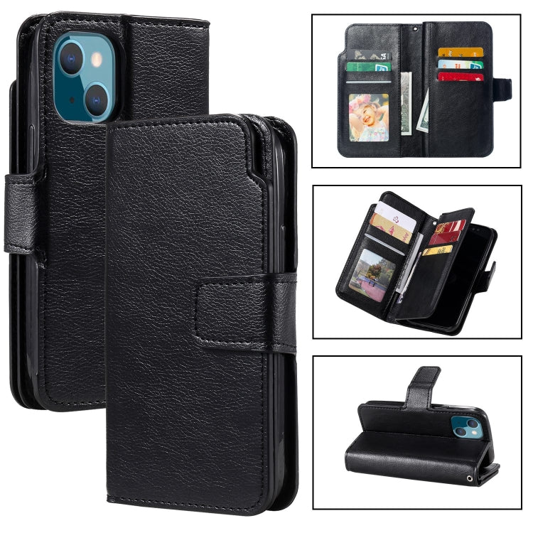 Tri-Fold 9-Card Wallets Leather Phone Case, For iPhone 16 Pro Max, For iPhone 16 Pro�������������...