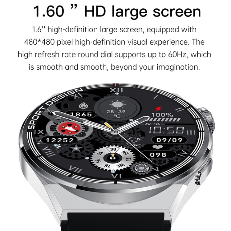 HDT MAX 1.60 inch Black Dial Silicone Band IP68 Waterproof Smart Watch Support Bluetooth Call����...