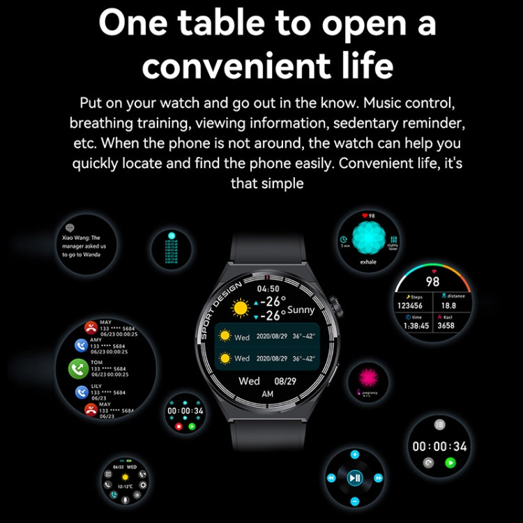 HDT MAX 1.60 inch Black Dial Silicone Band IP68 Waterproof Smart Watch Support Bluetooth Call����...