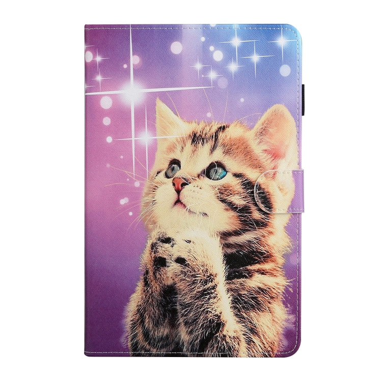 Colored Drawing Pattern Horizontal Flip PU Leather Case with Holder & Card Slot