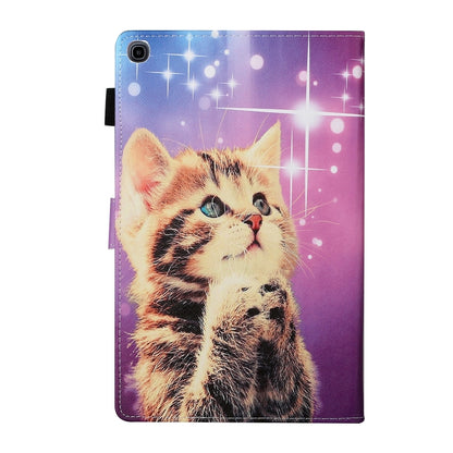 Colored Drawing Pattern Horizontal Flip PU Leather Case with Holder & Card Slot