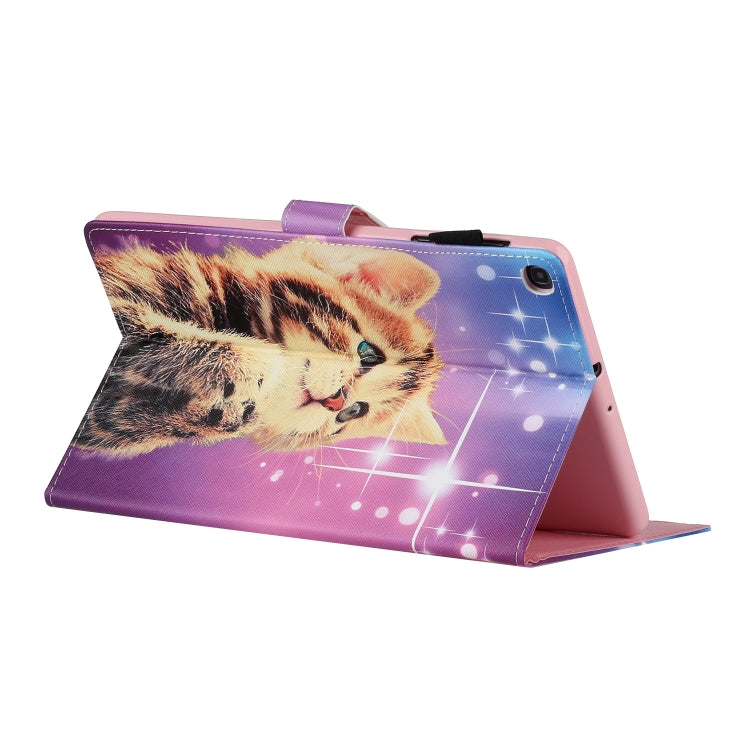 Colored Drawing Pattern Horizontal Flip PU Leather Case with Holder & Card Slot