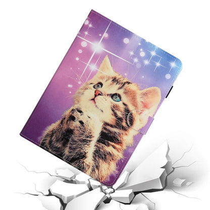 Colored Drawing Pattern Horizontal Flip PU Leather Case with Holder & Card Slot
