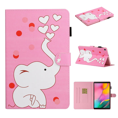 Colored Drawing Pattern Horizontal Flip PU Leather Case with Holder & Card Slot