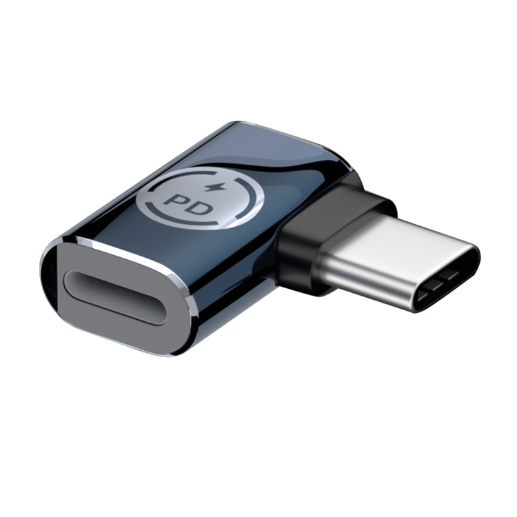 8 Pin to USB-C / Type-C Male Adapter Supports Charging & Data Transmission, Side Bend, Middle Ben...