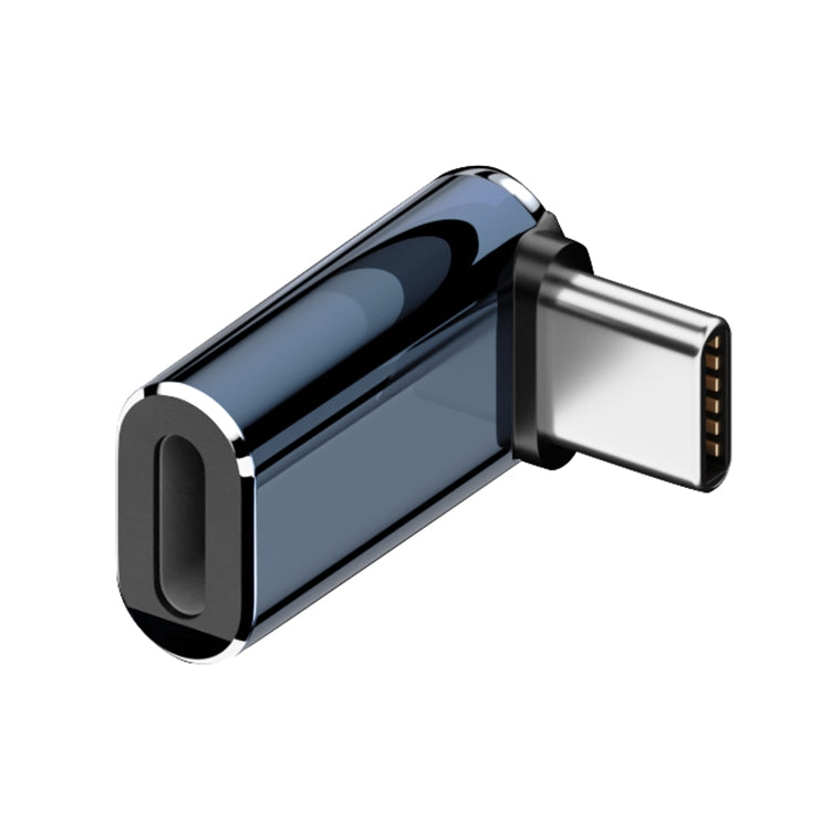 8 Pin to USB-C / Type-C Male Adapter Supports Charging & Data Transmission, Side Bend, Middle Ben...