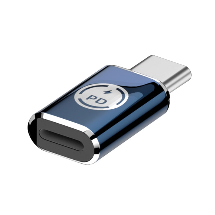 8 Pin to USB-C / Type-C Male Adapter Supports Charging & Data Transmission, Side Bend, Middle Ben...