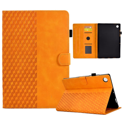 Rhombus Embossed Leather Smart Tablet Case