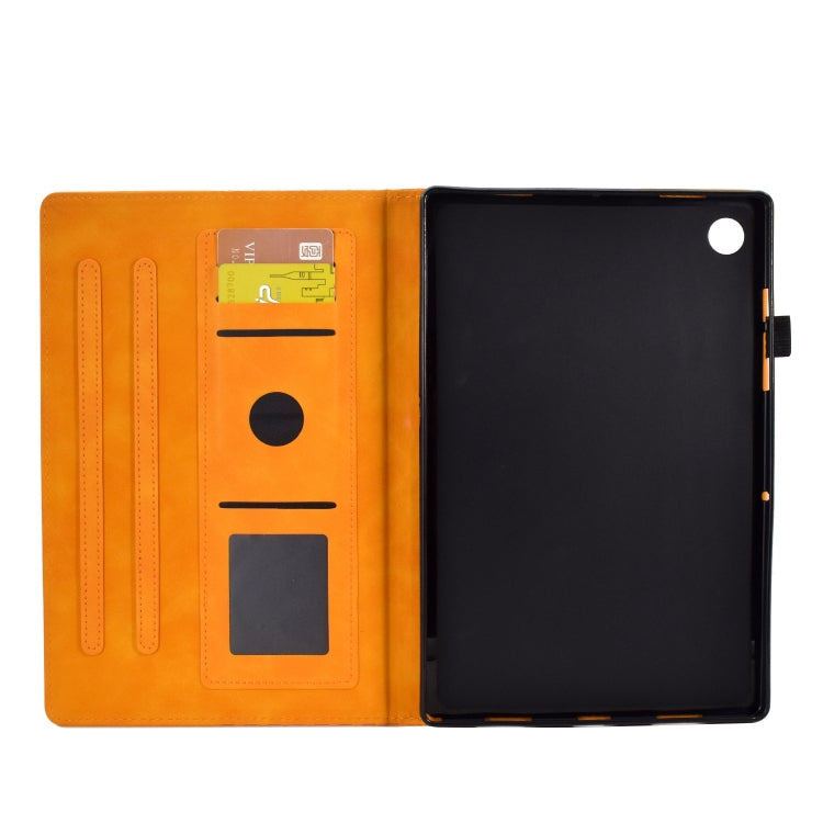 Rhombus Embossed Leather Smart Tablet Case