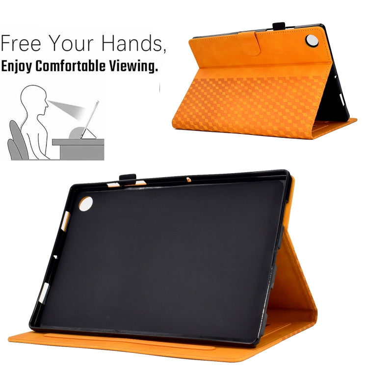 Rhombus Embossed Leather Smart Tablet Case