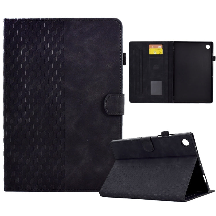 Rhombus Embossed Leather Smart Tablet Case