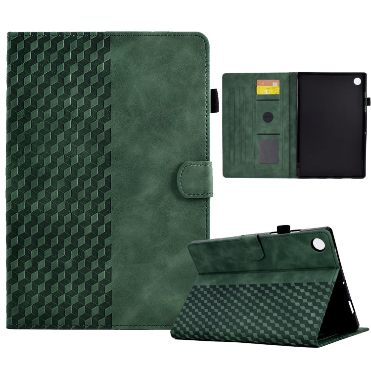 Rhombus Embossed Leather Smart Tablet Case